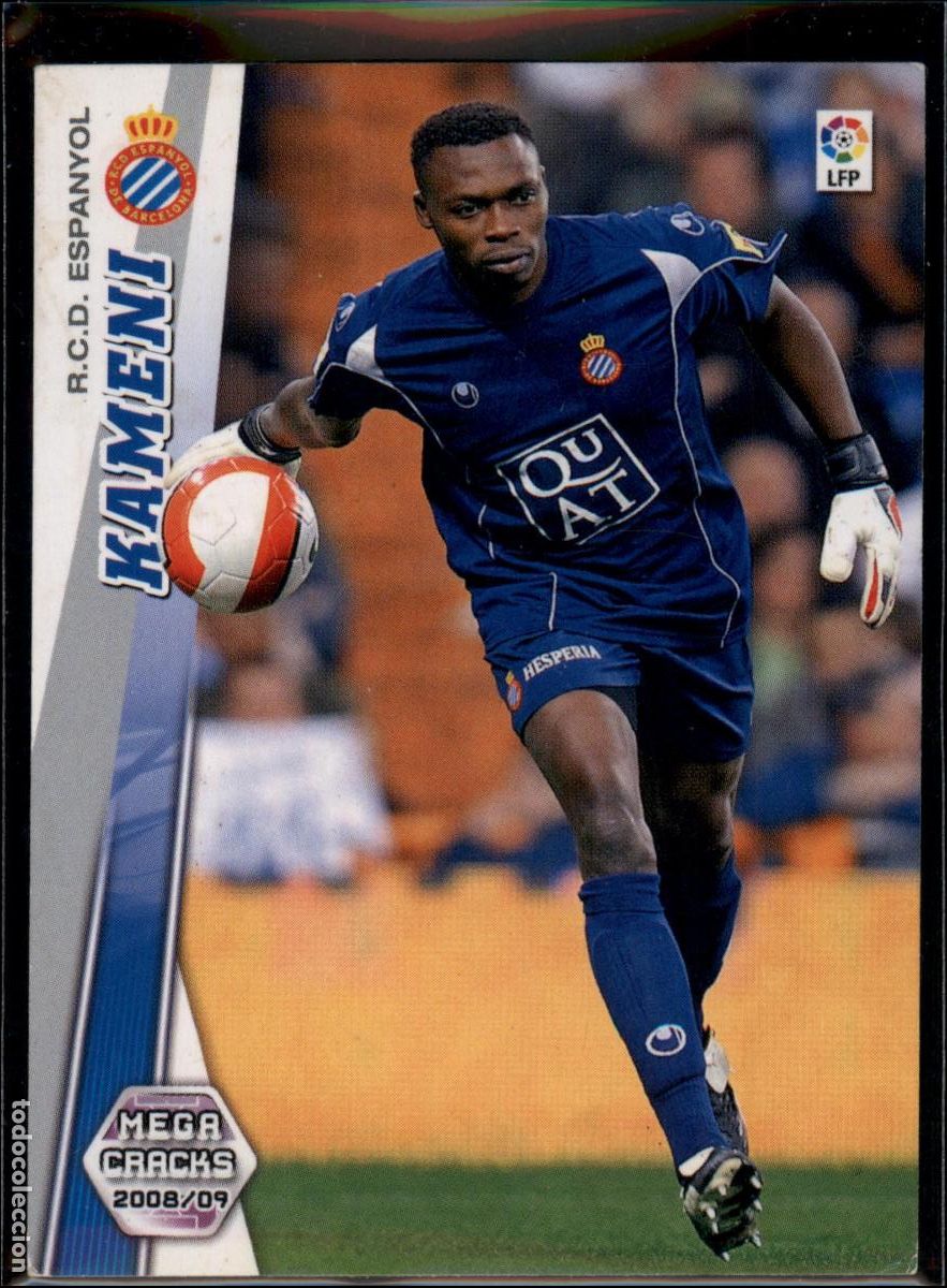 Cromos de f&uacute;tbol: Kameni N&ordm; 110 RCD Espanyol La Liga LFP Megacracks 2008 2009 Panini 08 09