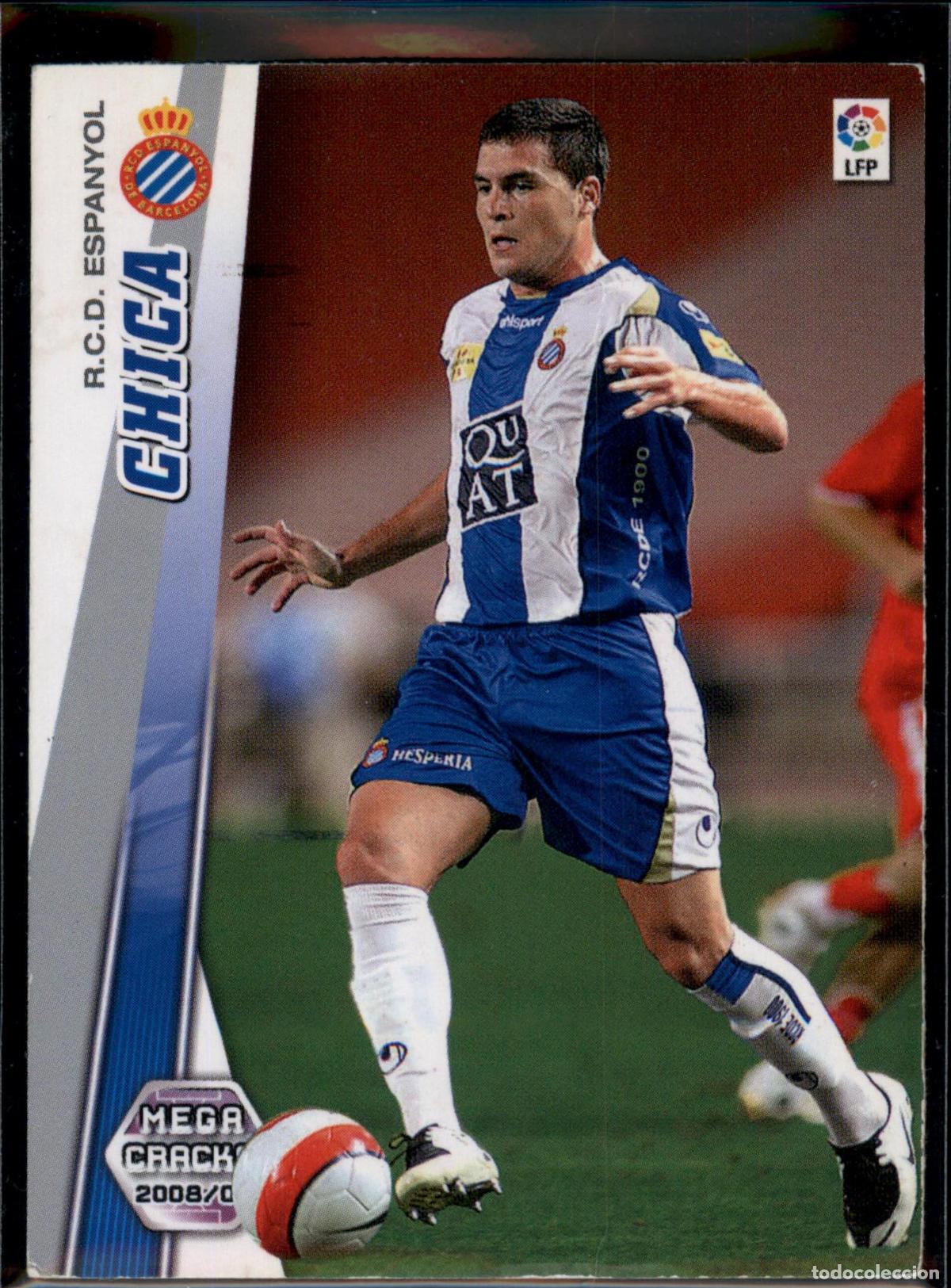 Cromos de f&uacute;tbol: Chica N&ordm; 111 RCD Espanyol La Liga LFP Megacracks 2008 2009 Panini 08 09
