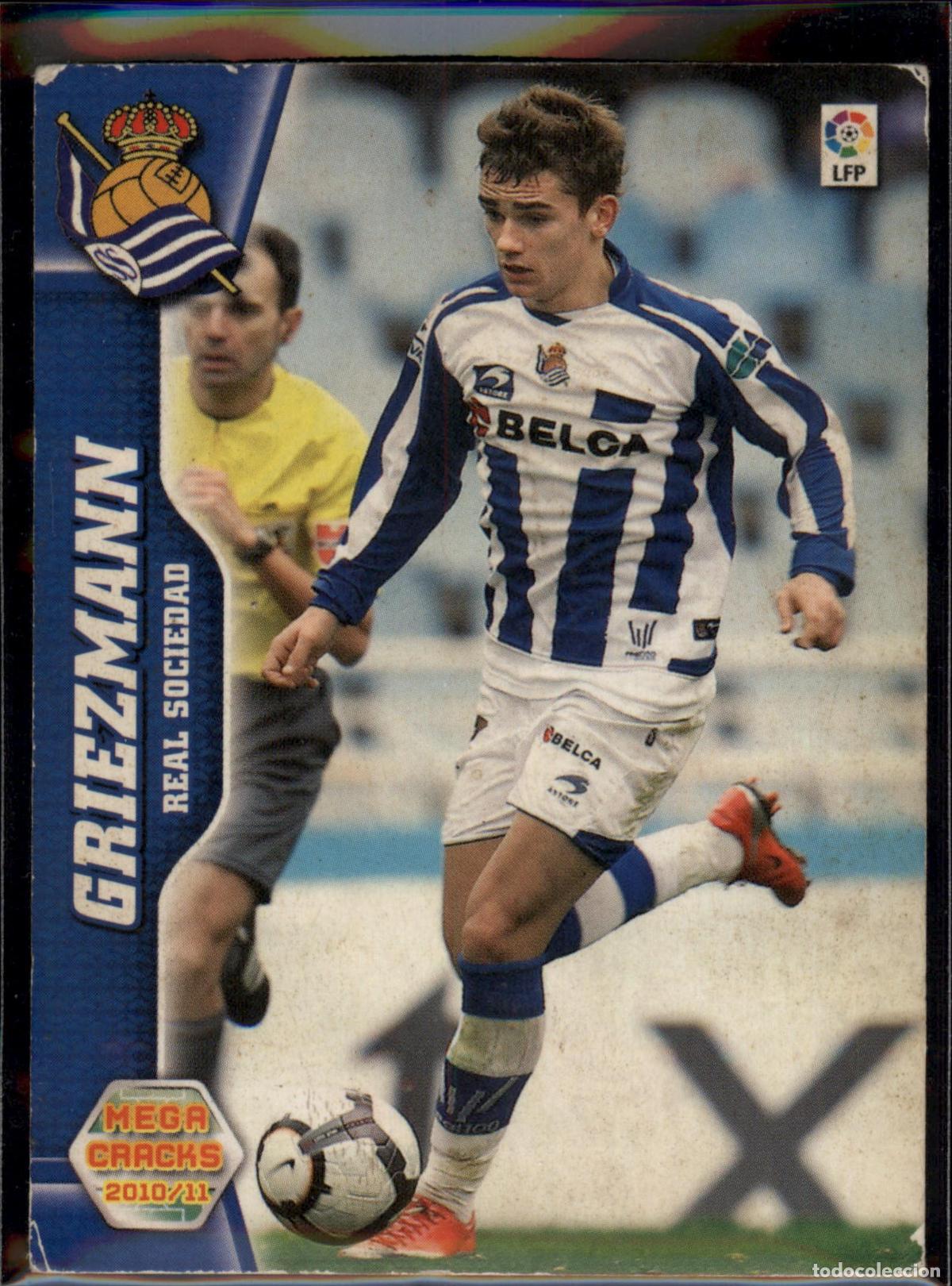 Cromos de f&uacute;tbol: Griezmann N&ordm; 267 Real Sociedad Megacracks 2010 2011 Panini 10 11