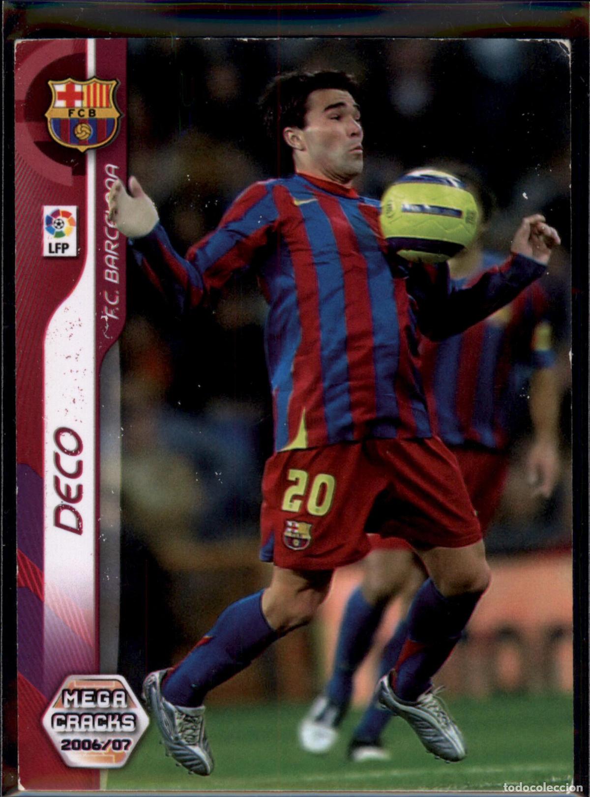 Cromos de f&uacute;tbol: Deco N&ordm; 47 Bar&ccedil;a (Barcelona) Megacracks 2006 2007 Panini 06 07