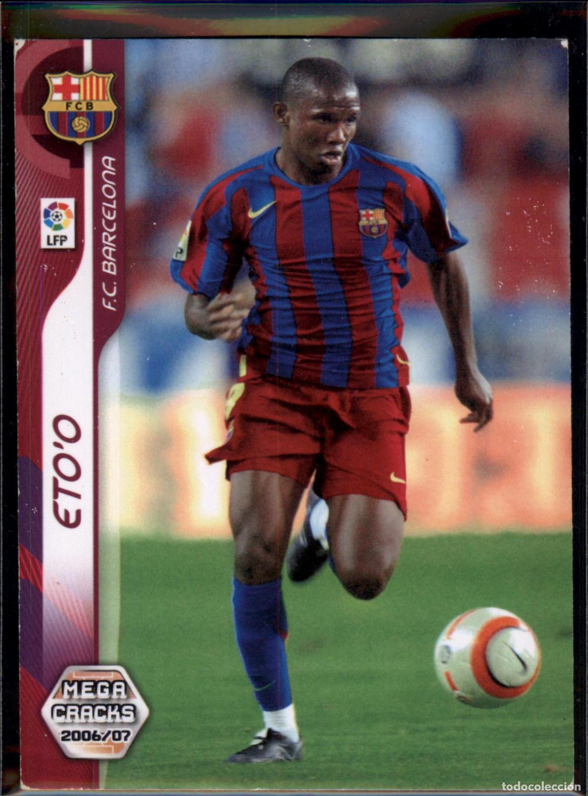 Cromos de f&uacute;tbol: Eto'o N&ordm; 53 Bar&ccedil;a (Barcelona) Megacracks 2006 2007 Panini 06 07