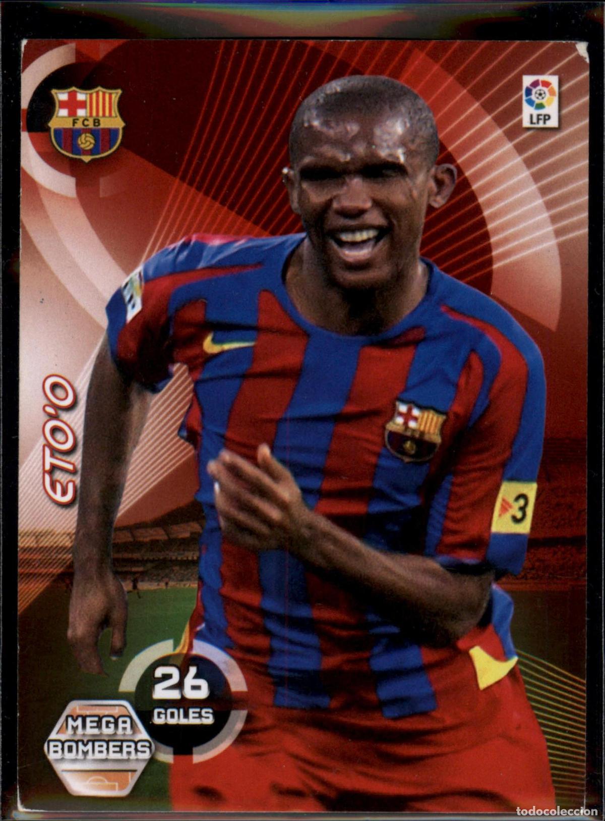 Cromos de f&uacute;tbol: Eto'o Mega Bomber N&ordm; 388 Bar&ccedil;a (Barcelona) Megacracks 2006 2007 Panini 06 07