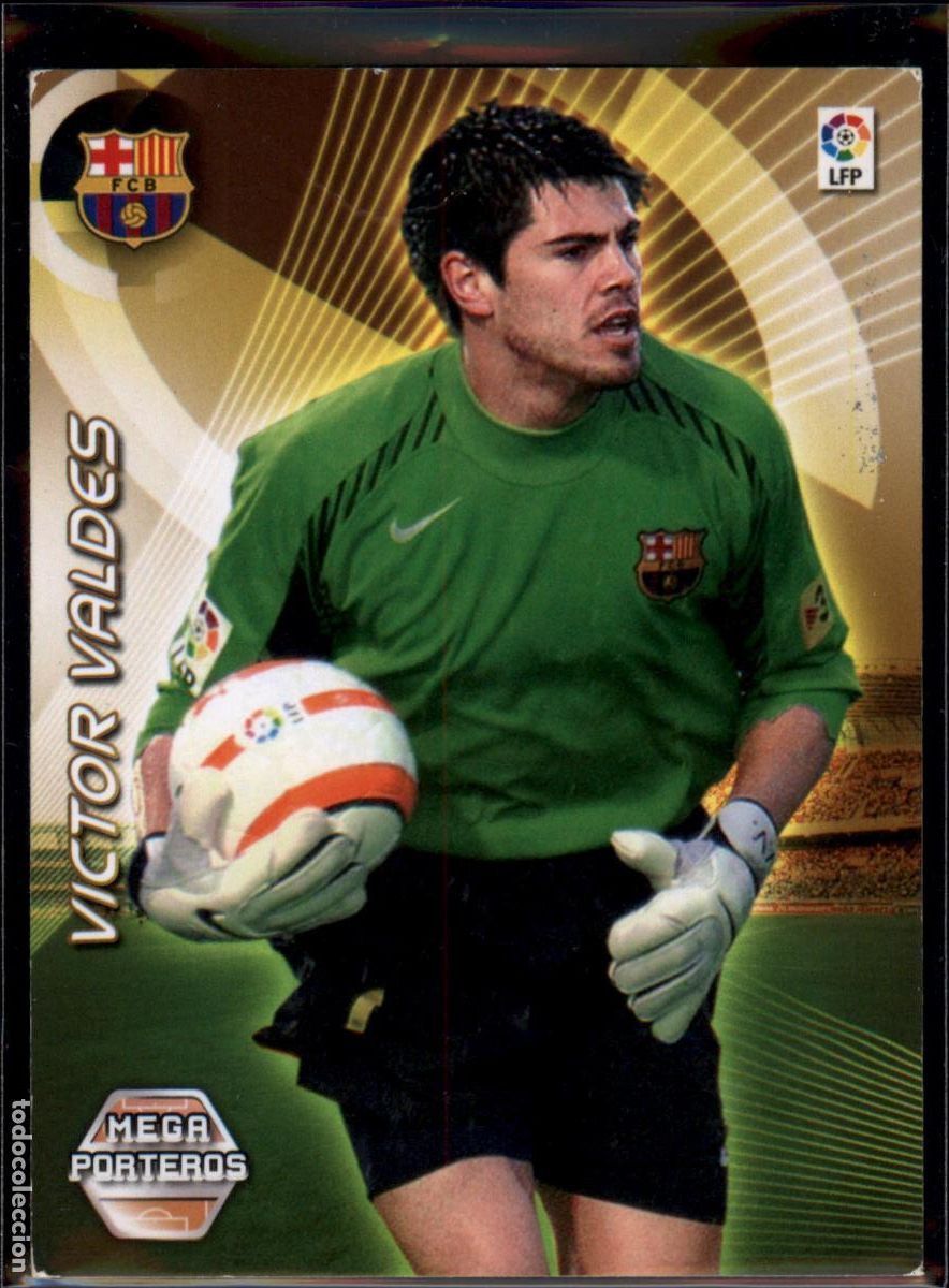 Cromos de f&uacute;tbol: V&iacute;ctor Vald&eacute;s Mega Porteros N&ordm; 396 Bar&ccedil;a (Barcelona) Megacracks 2006 2007 Panini 06 07
