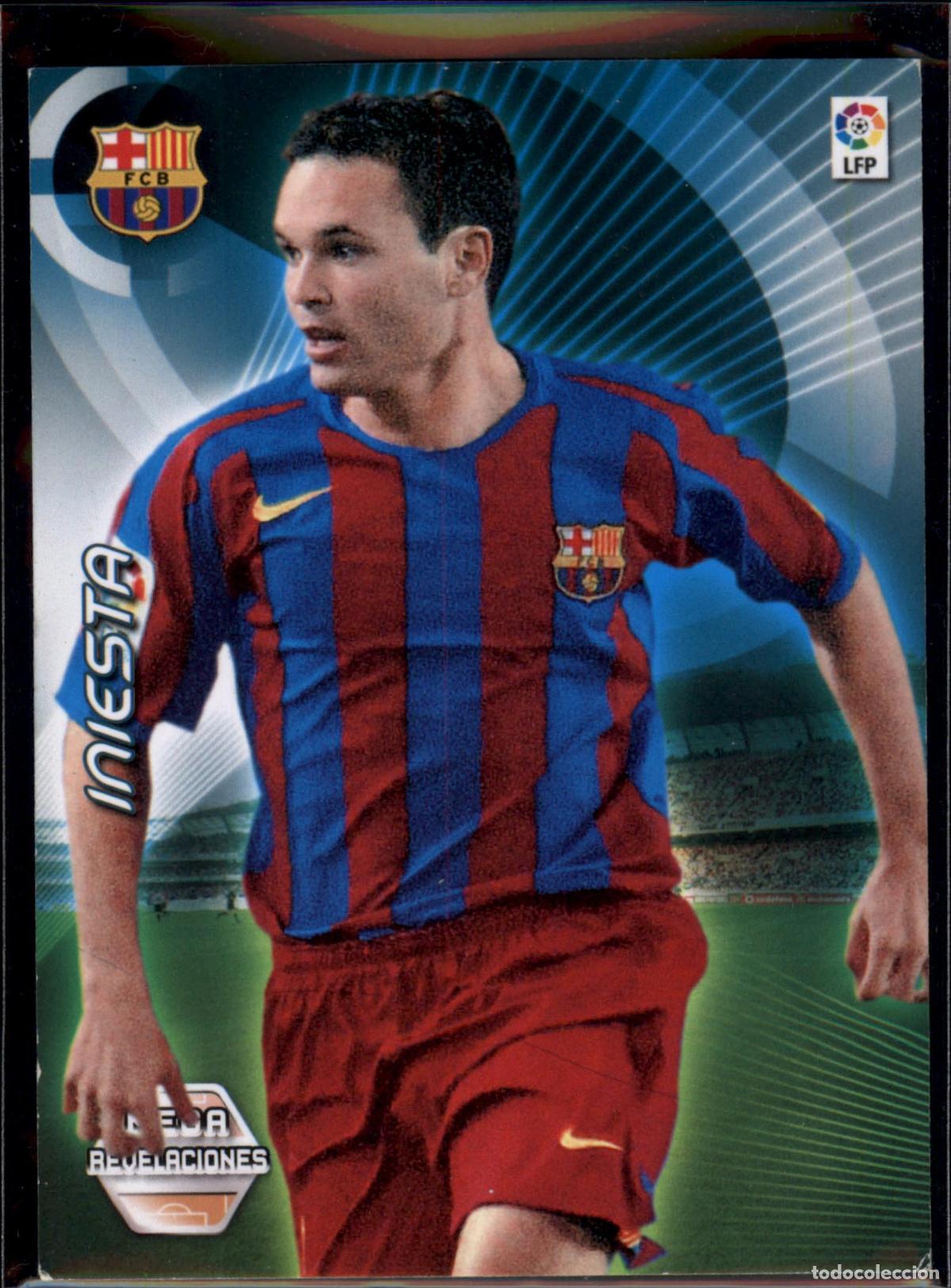 Cromos de f&uacute;tbol: Iniesta Mega Revelaciones N&ordm; 403 Bar&ccedil;a (Barcelona) Megacracks 2006 2007 Panini 06 07