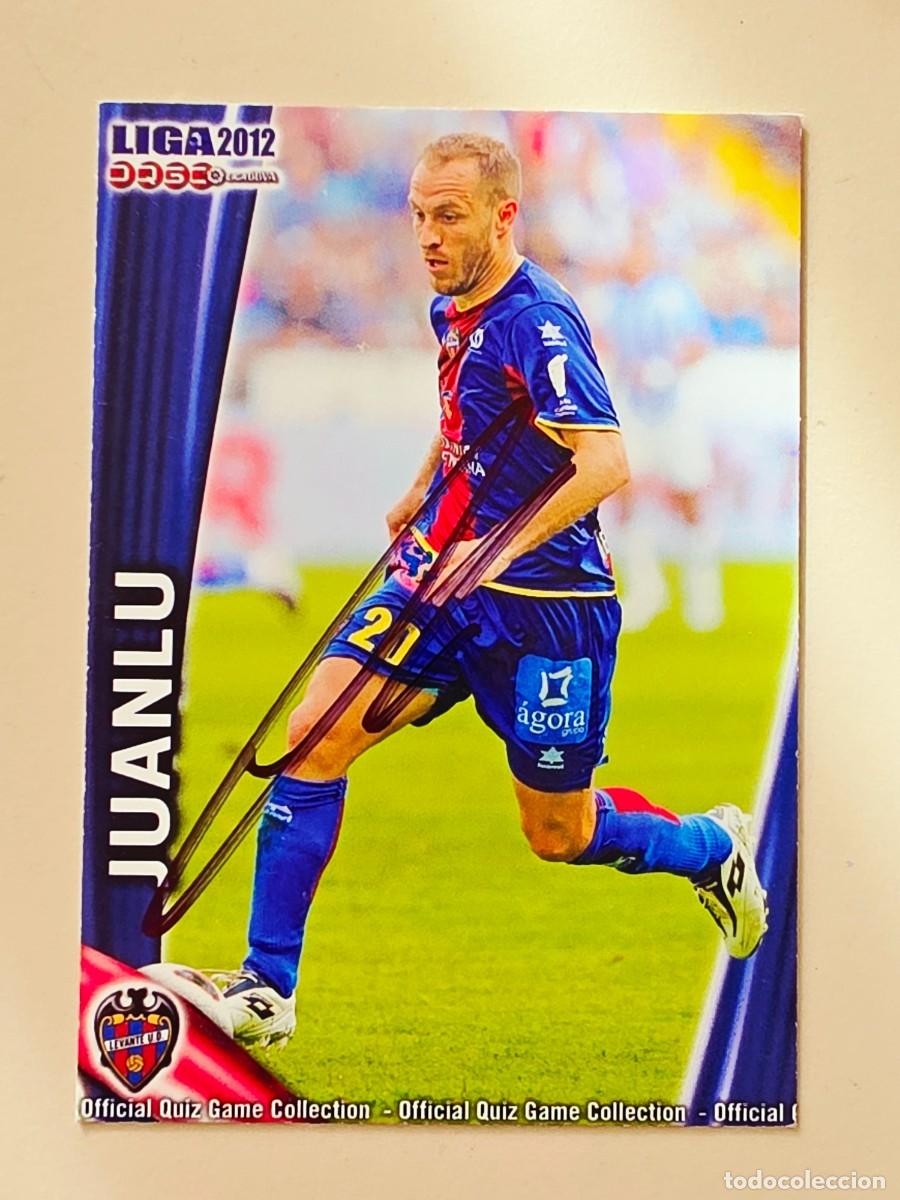 Football Stickers: Cromo firmado de Juanlu con aut&oacute;grafo, Levante UD