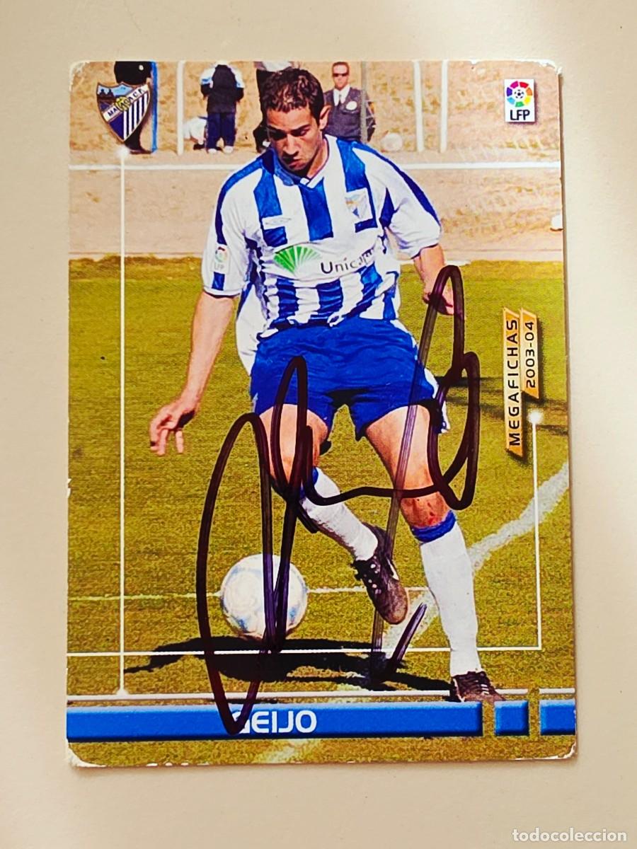 Cartes &agrave; collectionner de Football: Cromo firmado de Geijo con aut&oacute;grafo, M&aacute;laga CF