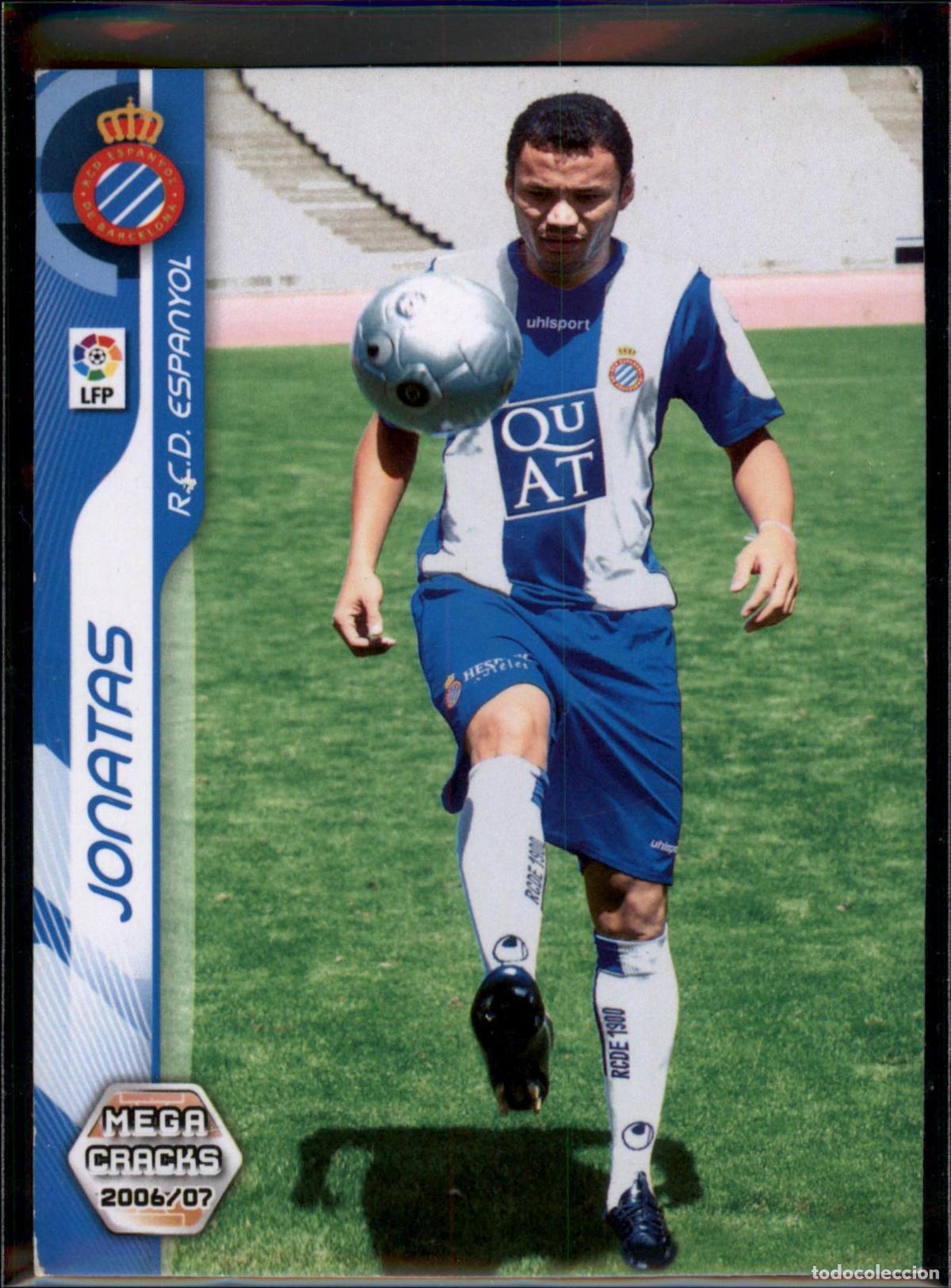 Cromos de f&uacute;tbol: Jonatas Nuevo Fichaje N&ordm; 477 RCD Espanyol La Liga LFP Megacracks 2007 2008 Panini 07 08