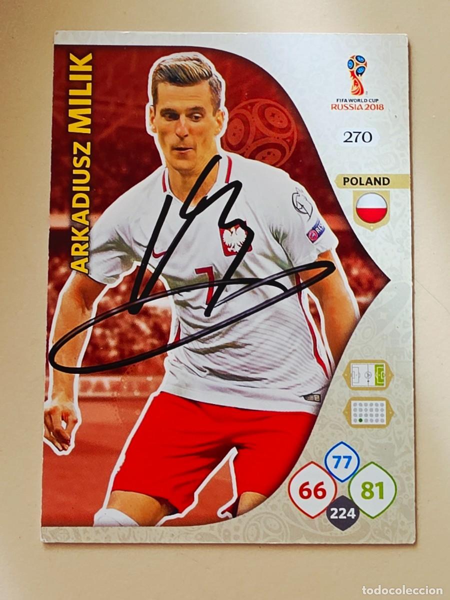Cartes &agrave; collectionner de Football: Cromo firmado de Arkadiusz Milik con aut&oacute;grafo, Polonia, Juventus