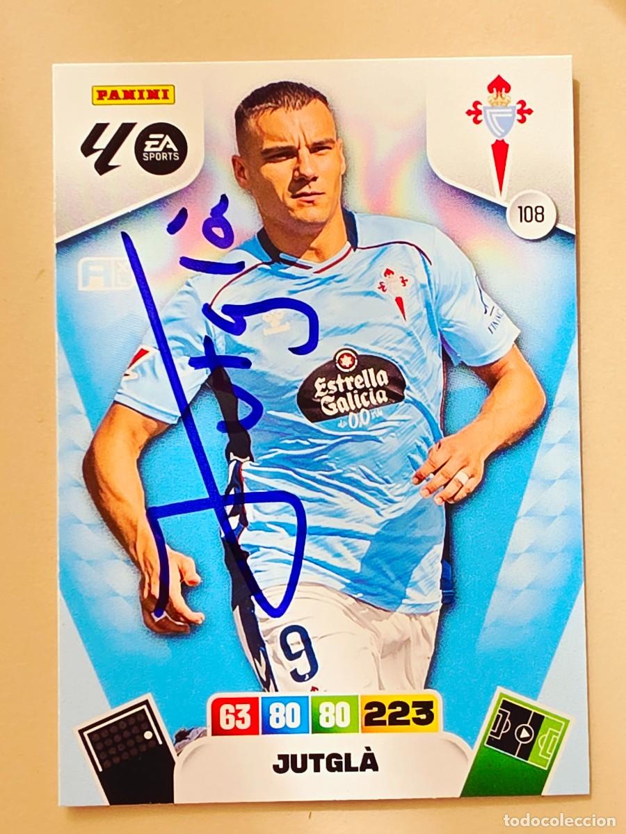 Fu&szlig;ball-Sticker: Cromo firmado de Ferr&aacute;n Jutgl&agrave; con aut&oacute;grafo, RC Celta de Vigo