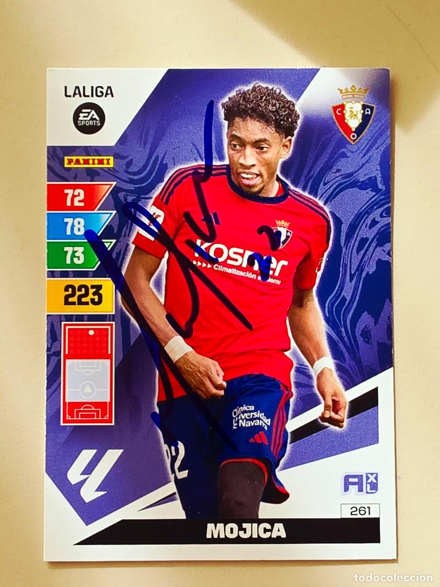 Fu&szlig;ball-Sticker: Cromo firmado de Johan Mojica con aut&oacute;grafo, CA Osasuna