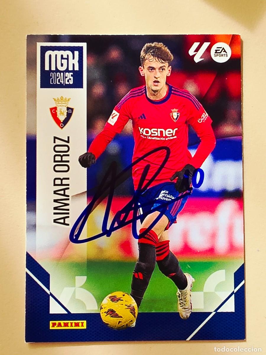 Cartes &agrave; collectionner de Football: Cromo firmado de Aimar Oroz con aut&oacute;grafo, CA Osasuna