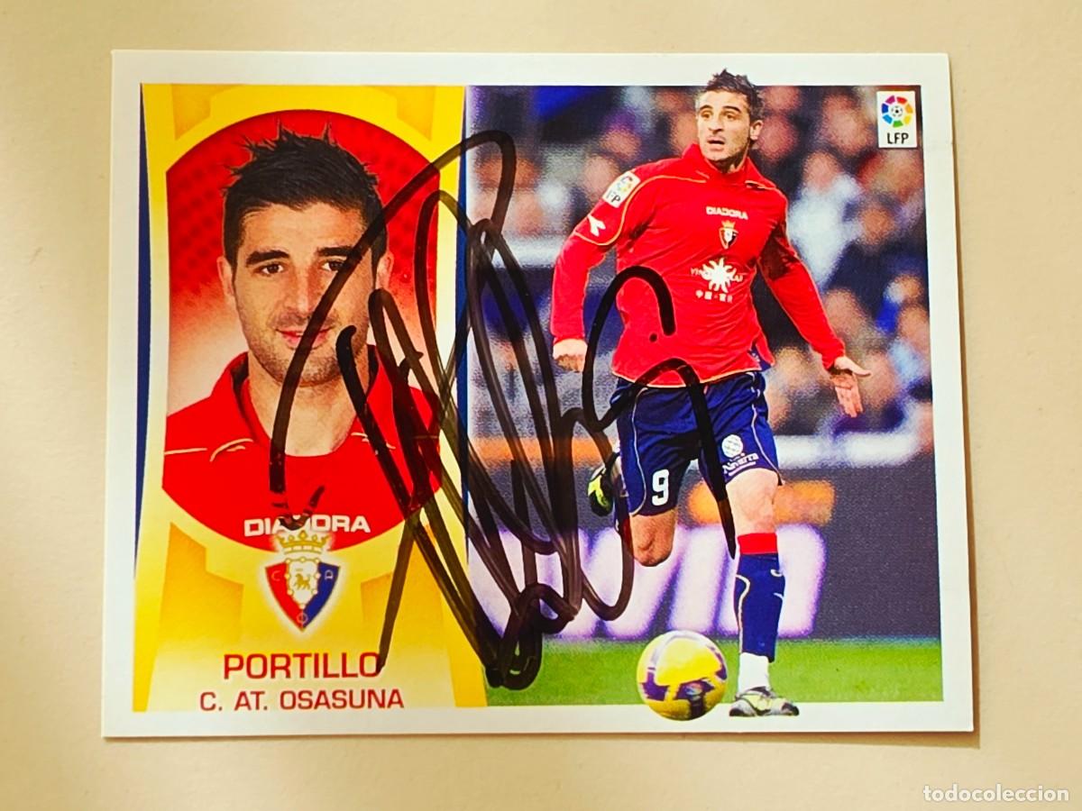 Cartes &agrave; collectionner de Football: Cromo firmado de Portillo con aut&oacute;grafo, CA Osasuna