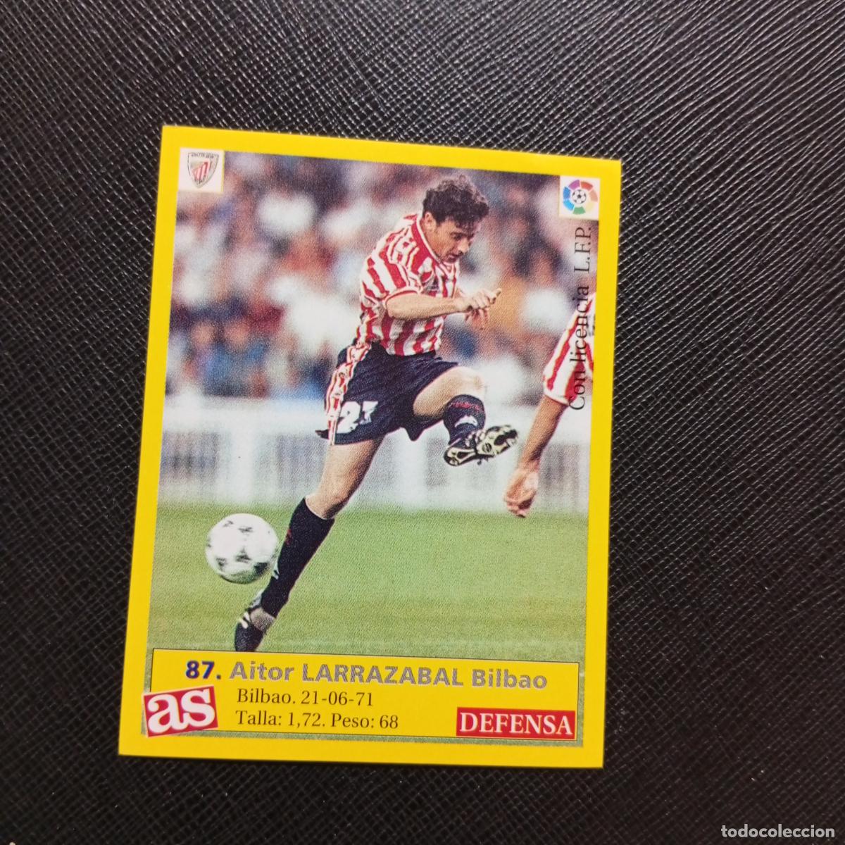 Figurine di Calcio: 87 LARRAZABAL BILBAO AS 1995 1996 CROMO FUTBOL LIGA 95 96 - SIN PEGAR - A96 PG244