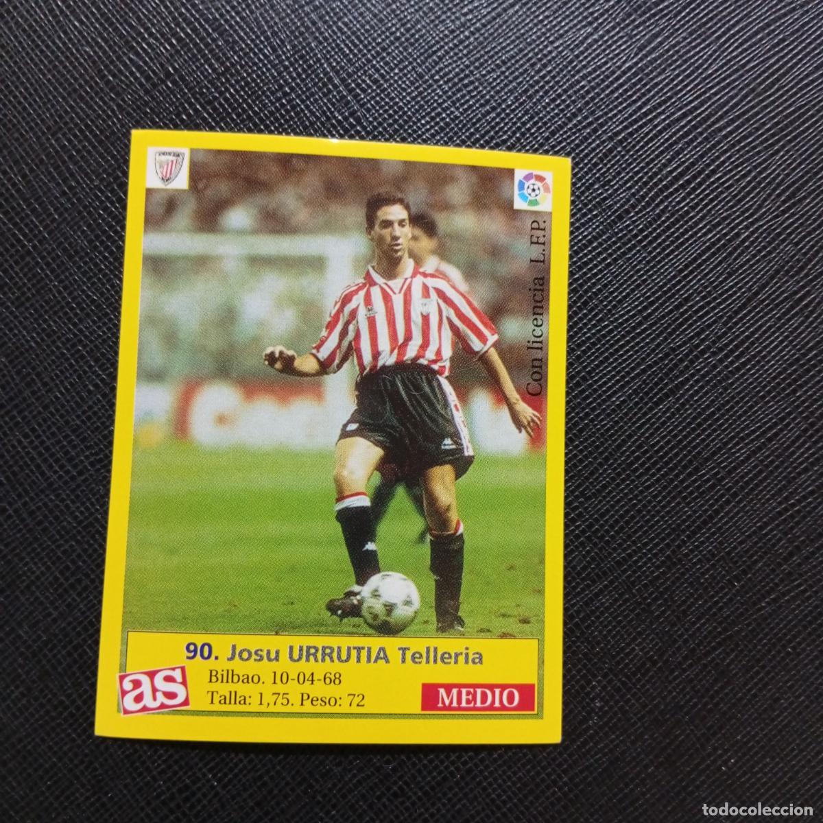 Figurine di Calcio: 90 URRRUTIA BILBAO AS 1995 1996 CROMO FUTBOL LIGA 95 96 - SIN PEGAR - A96 PG244