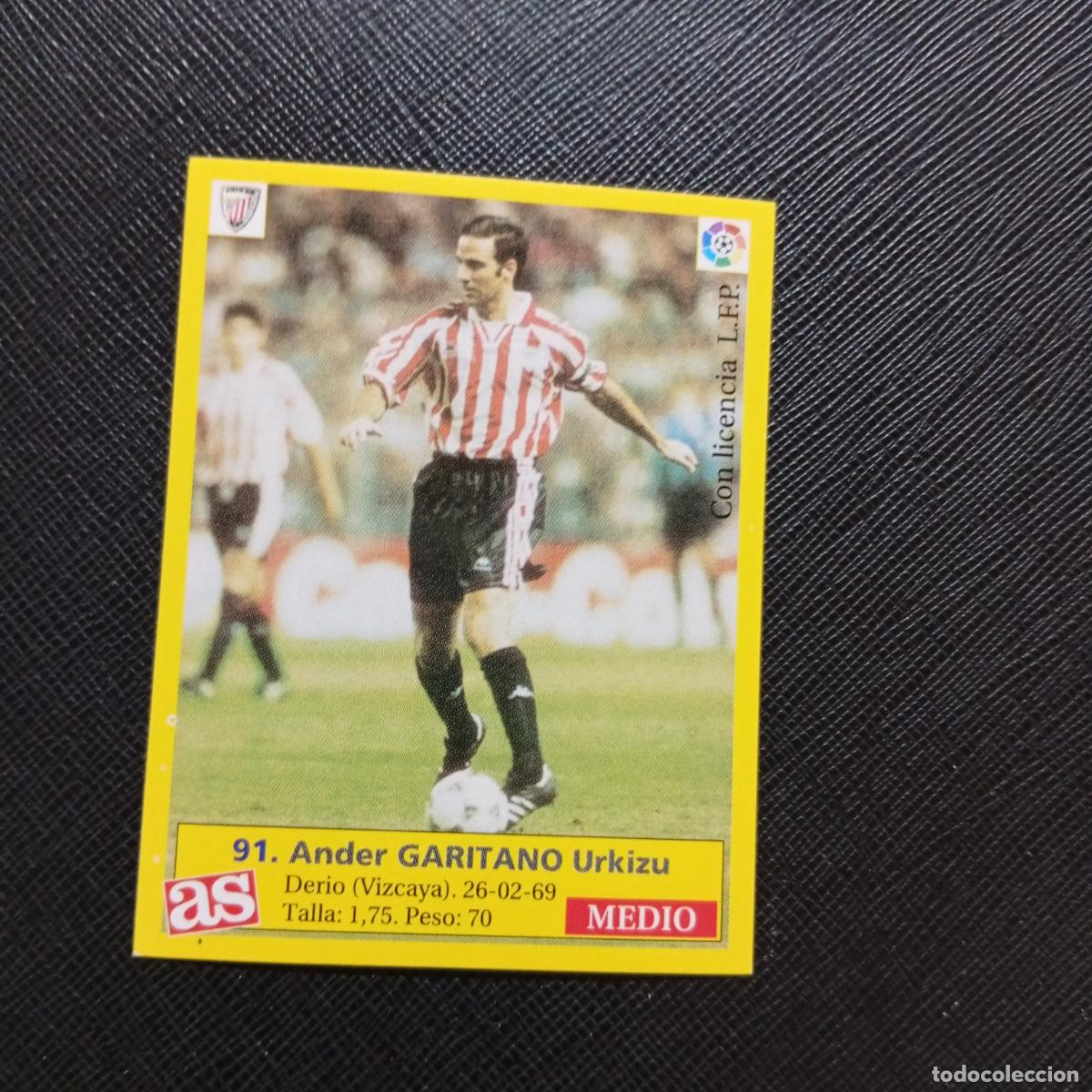 Figurine di Calcio: 91 GARITANO BILBAO AS 1995 1996 CROMO FUTBOL LIGA 95 96 - SIN PEGAR - A96 PG253