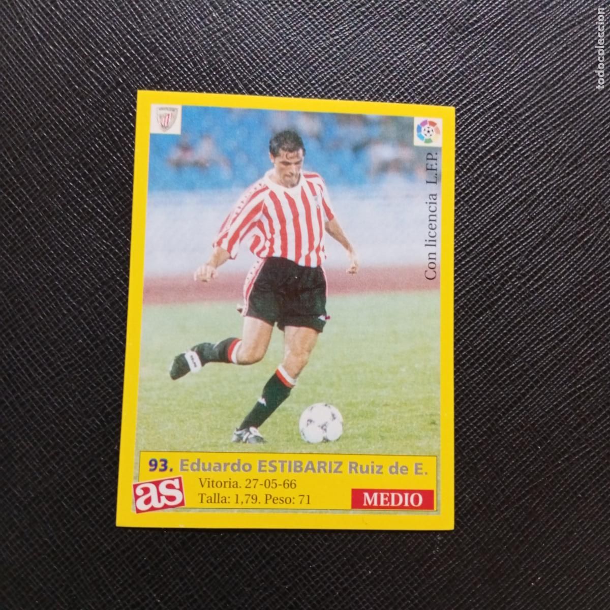 Figurine di Calcio: 93 ESTIBARIZ BILBAO AS 1995 1996 CROMO FUTBOL LIGA 95 96 - SIN PEGAR - A96 PG253