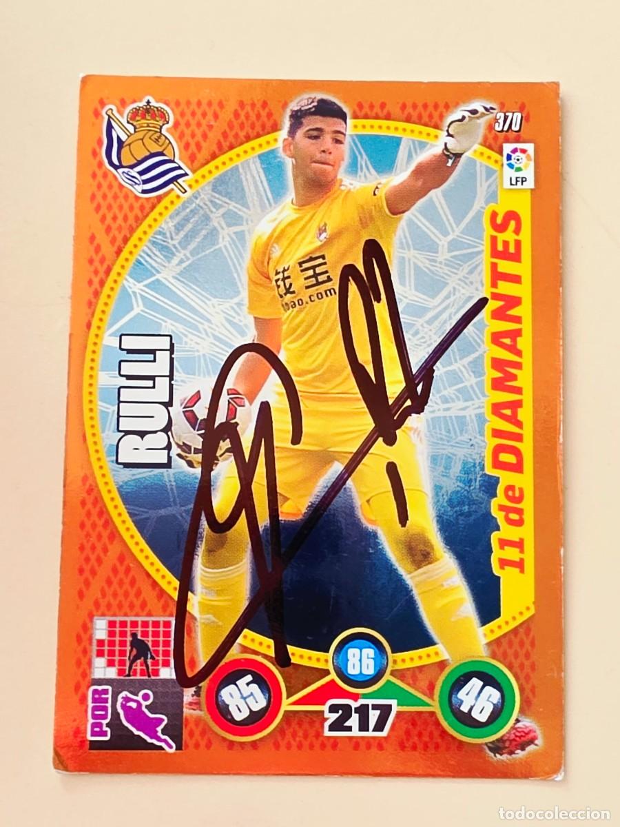 Cartes &agrave; collectionner de Football: Cromo firmado de Ger&oacute;nimo Rulli con aut&oacute;grafo, Real Sociedad