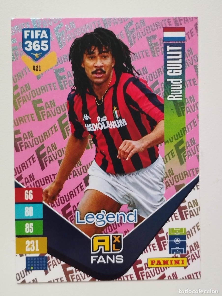 Cromos de Futebol: CROMO CARD ADRENALYN FIFA 365 2026 2027 26 27 FAN FAVOURITE 421 RUUD GULLIT LEGEND PINK ROSA