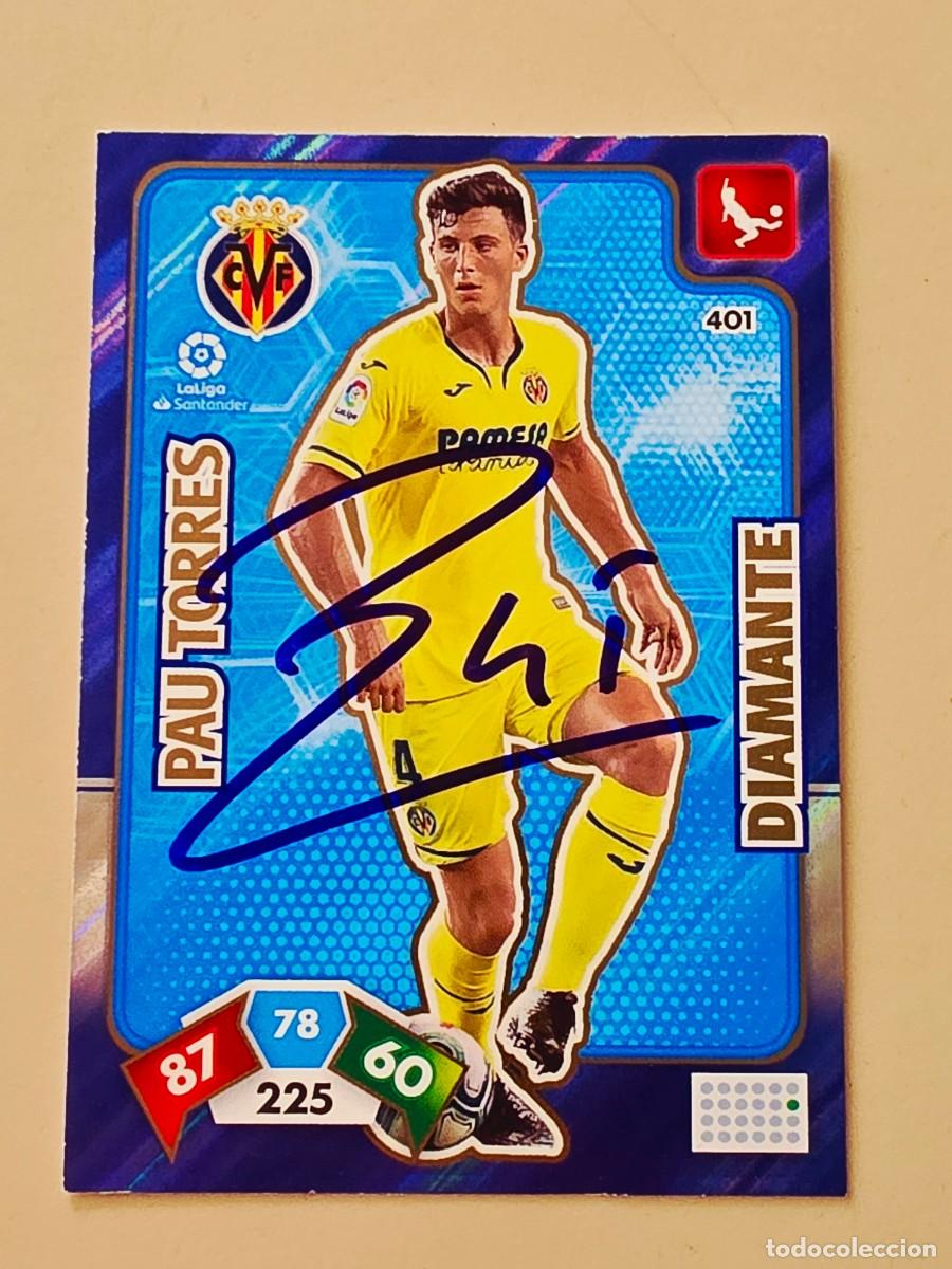 Cartes &agrave; collectionner de Football: Cromo firmado de Pau Torres con aut&oacute;grafo, Villarreal CF