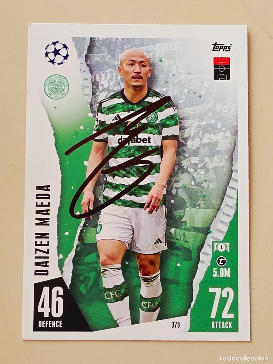 Cartes &agrave; collectionner de Football: Cromo firmado de Daizen Maeda con aut&oacute;grafo, Celtic Glasgow FC