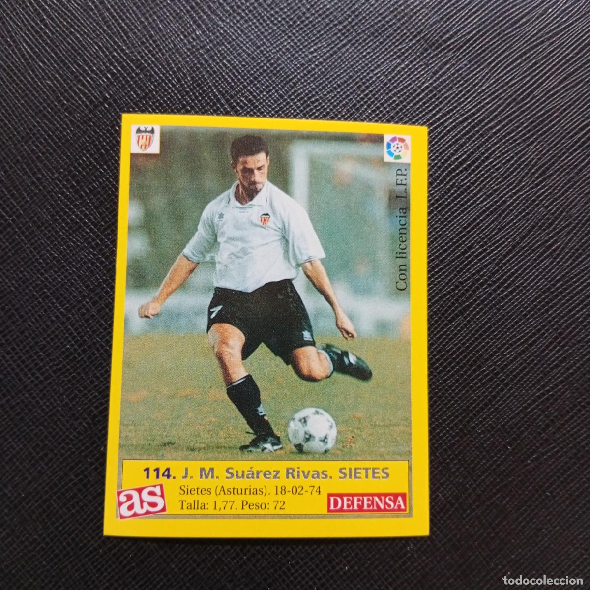 Cromos de f&uacute;tbol: 114 SIETES VALENCIA AS 1995 1996 CROMO FUTBOL LIGA 95 96 - SIN PEGAR - A96 PG307