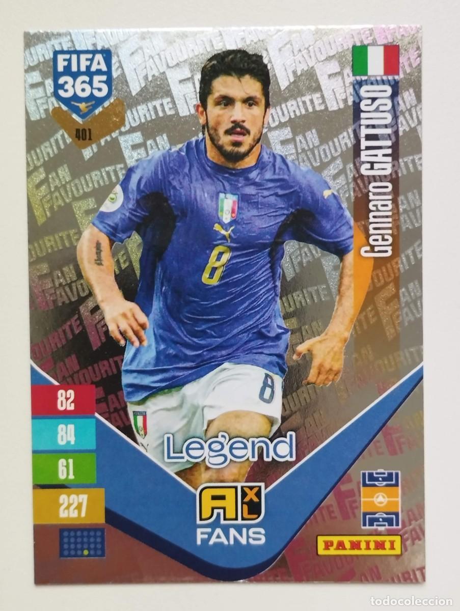 Figurine di Calcio: CROMO CARD ADRENALYN FIFA 365 2026 2027 26 27 FAN FAVOURITE LEGEND 401 GENNARO GATTUSO ITALIA