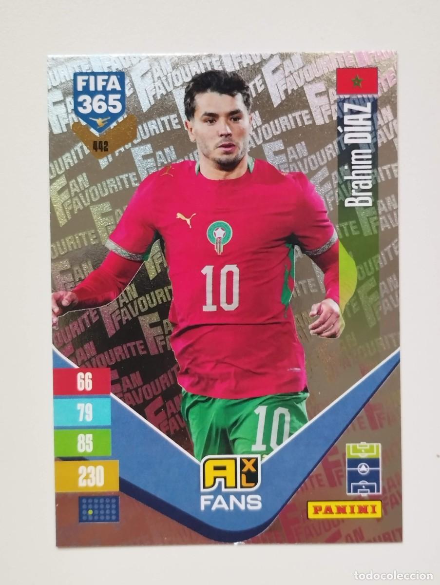 Cromos de Futebol: CROMO CARD ADRENALYN FIFA 365 2026 2027 26 27 FAN FAVOURITE 442 BRAHIM DIAZ MARRUECOS