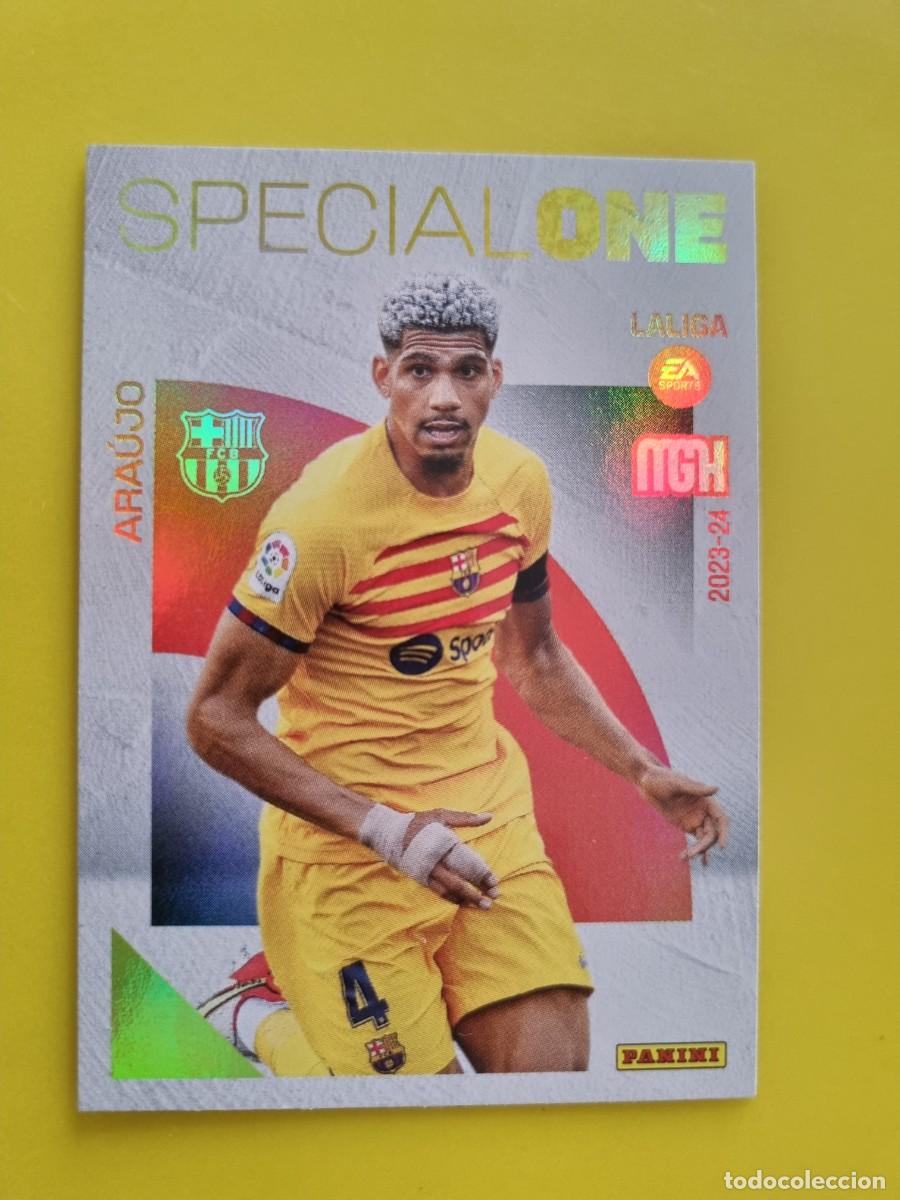 Cromos de Futebol: CROMO FUTBOL 23 24 2023 2024 MEGACRACKS SPECIAL ONE 382 ARAUJO FC BARCELONA AR1026