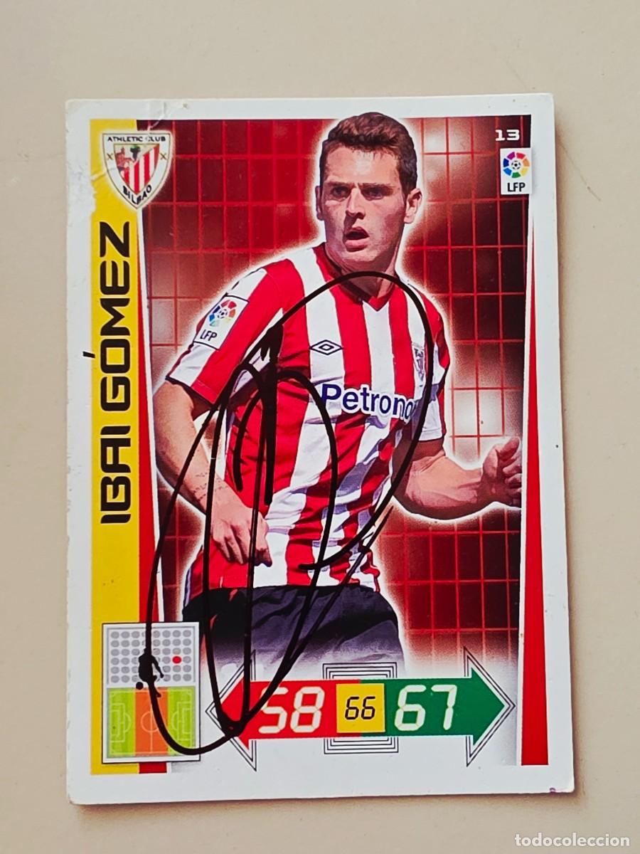 Fu&szlig;ball-Sticker: Cromo firmado de Ibai G&oacute;mez con aut&oacute;grafo, Athletic Club de Bilbao