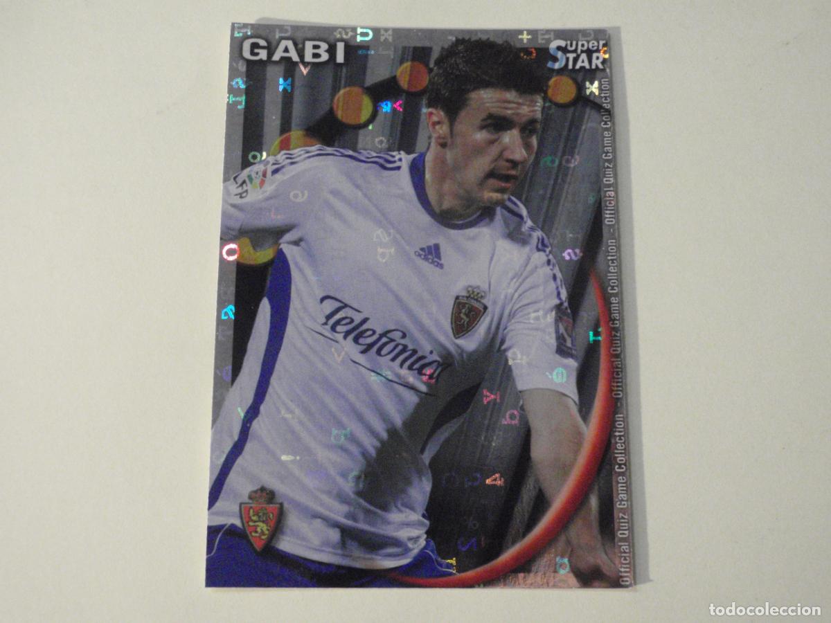 Football Stickers: 376 GABI Zaragoza SUPERSTAR LETRAS. MUNDICROMO 2010 2011 LAS FICHAS QUIZ DE LA LIGA 10 11