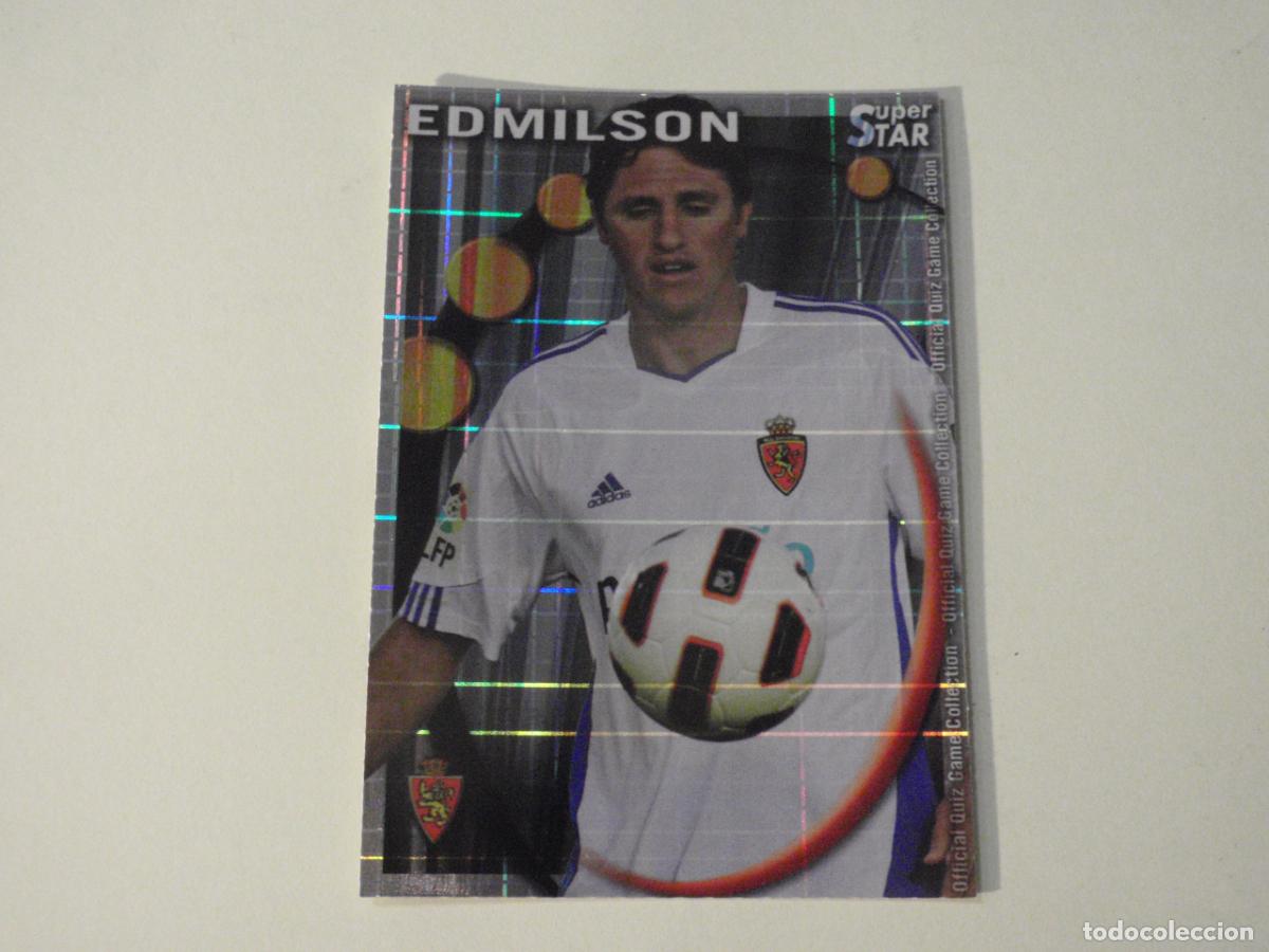 Cromos de Futebol: 377 EDMILSON Zaragoza SUPERSTAR CUADROS. MUNDICROMO 2010 2011 LAS FICHAS QUIZ DE LA LIGA 10 11
