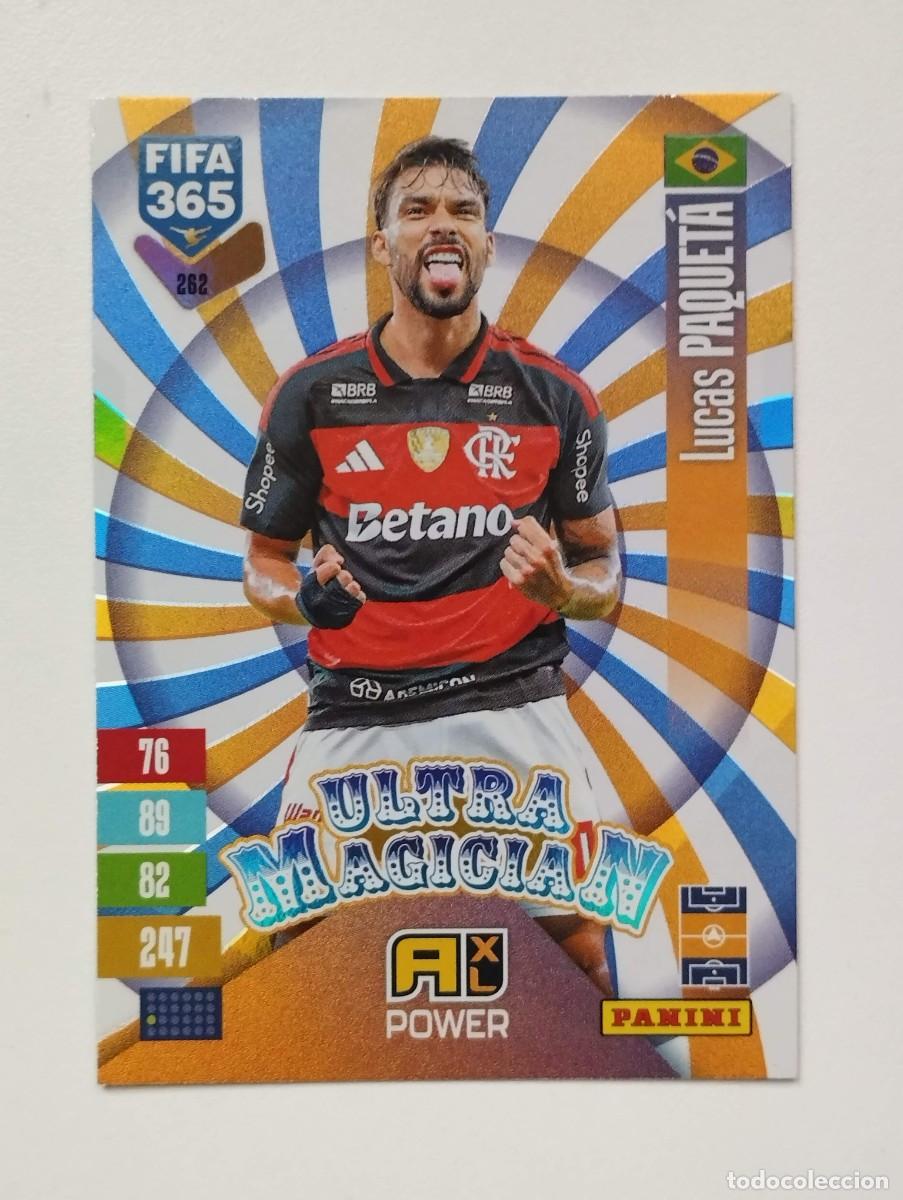 Cromos de Futebol: CROMO CARD ADRENALYN FIFA 365 2026 2027 26 27 ULTRA MAGICIAN 262 LUCAS PAQUETA BRASIL