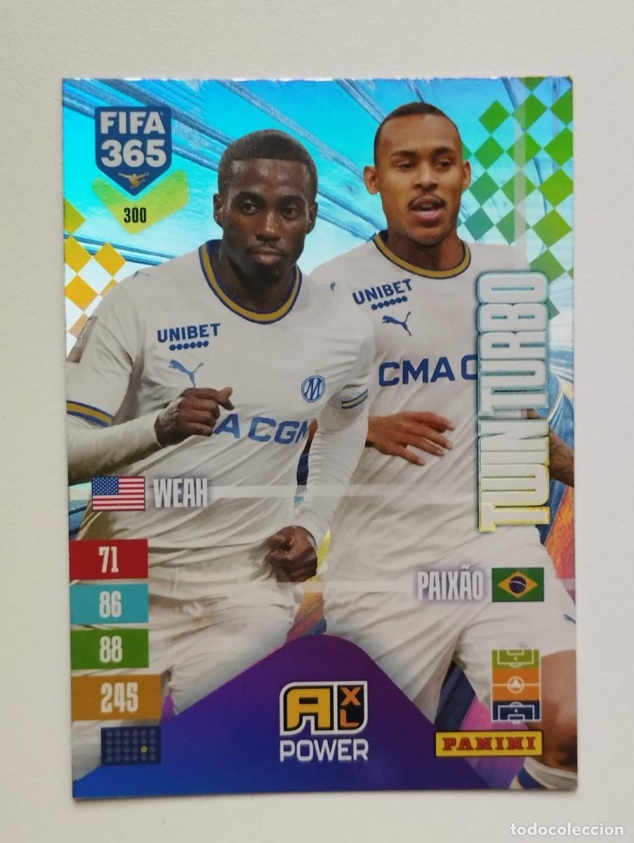Cromos de Futebol: CROMO CARD ADRENALYN FIFA 365 2026 2027 26 27 TWUIN TURBO 380 WEAH PAIXAO LIMPIQUE MARSELLA