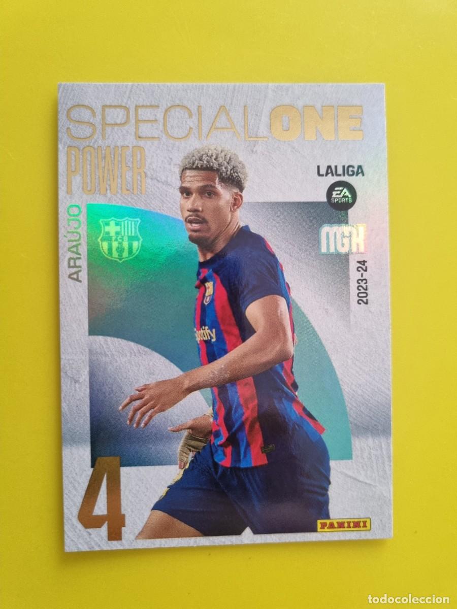 Cromos de Futebol: CROMO FUTBOL 23 24 2023 2024 MEGACRACKS SPECIAL ONE POWER 382 ARAUJO FC BARCELONA AR1026