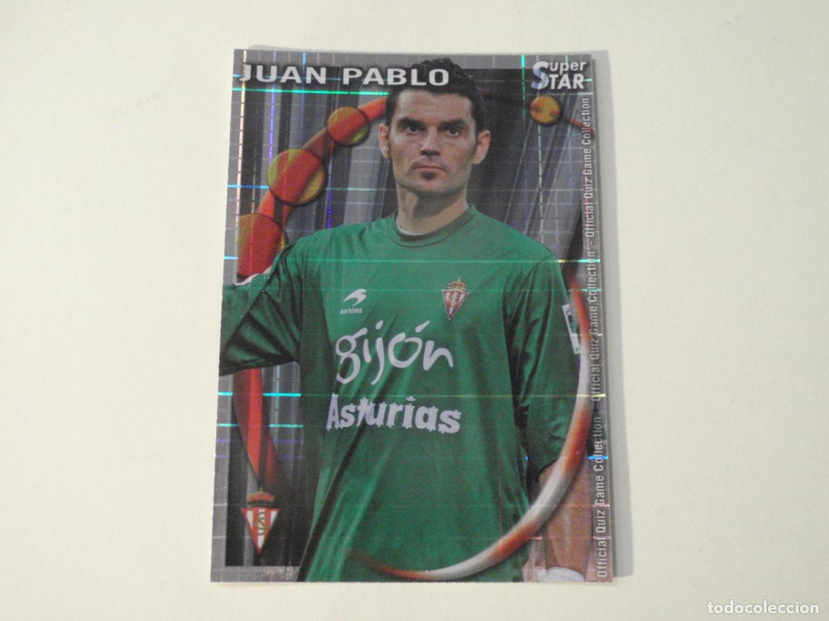 Cromos de f&uacute;tbol: 401 JUAN PABLO Sporting SUPERSTAR CUADROS. MUNDICROMO 2010 2011 LAS FICHAS QUIZ DE LA LIGA 10 11