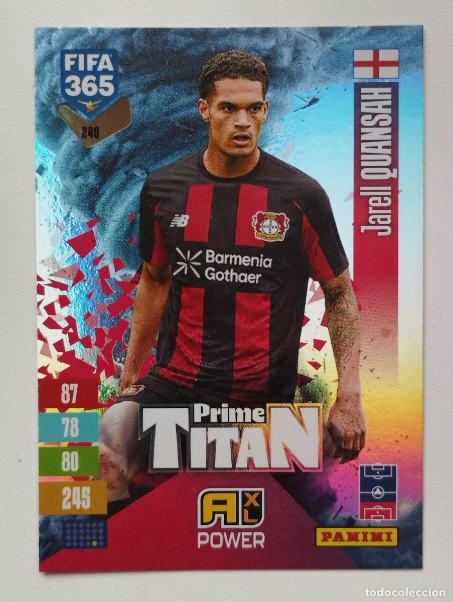 Cromos de f&uacute;tbol: CROMO CARD ADRENALYN FIFA 365 2026 2027 26 27 PRIME TITAN 249 JARELL QUANSAH BAYER LEVERKUSEN