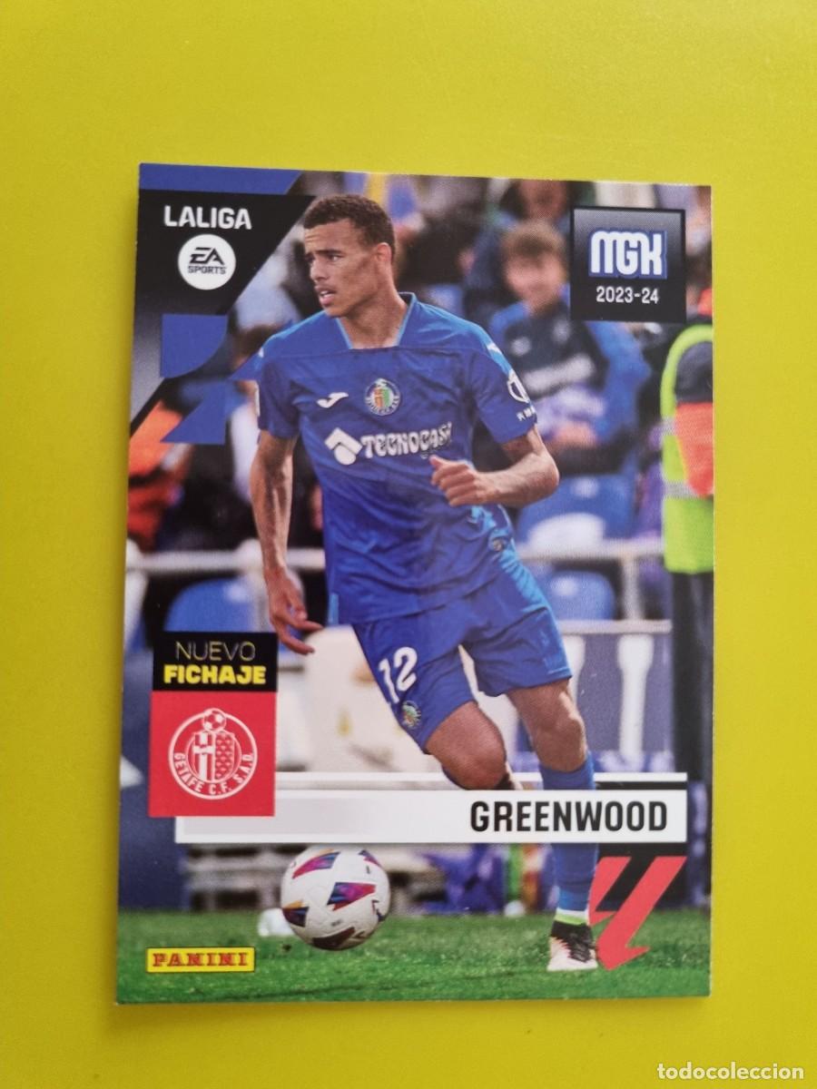Cromos de f&uacute;tbol: CROMO FUTBOL 23 24 2023 2024 MEGACRACKS FICHAJE 496 GREENWOOD GETAFE AR1026
