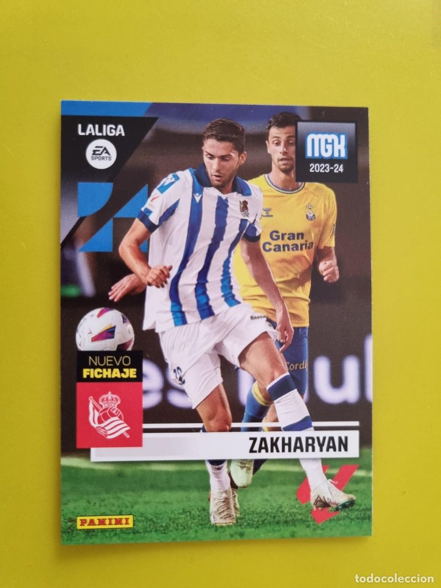 Cromos de f&uacute;tbol: CROMO FUTBOL 23 24 2023 2024 MEGACRACKS FICHAJE 499 ZAKHARYAN REAL SOCIEDAD AR1026