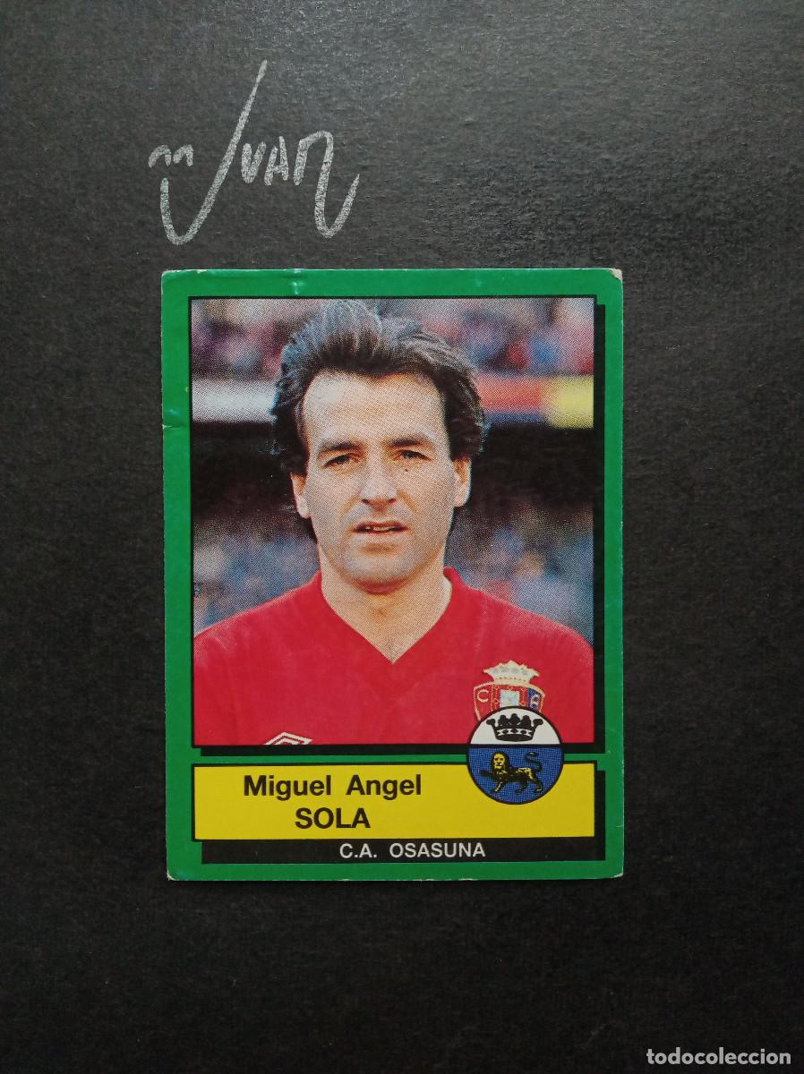 Cromos de f&uacute;tbol: N&ordm; 192 MIGUEL SOLA CA OSASUNA ⚽ PANINI &reg; 1989 1990 89 90 LIGA FUTBOL SIN PEGAR NUNCA PEGADO