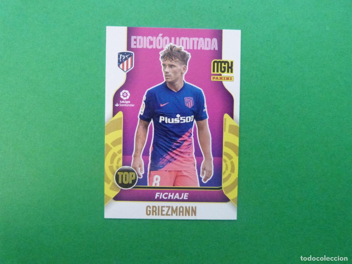 Cromos de f&uacute;tbol: TRADING CARD FUTBOL GRIEZMANN ATLETICO DE MADRID EDICION LIMITADA MEGACRACKS 21-22