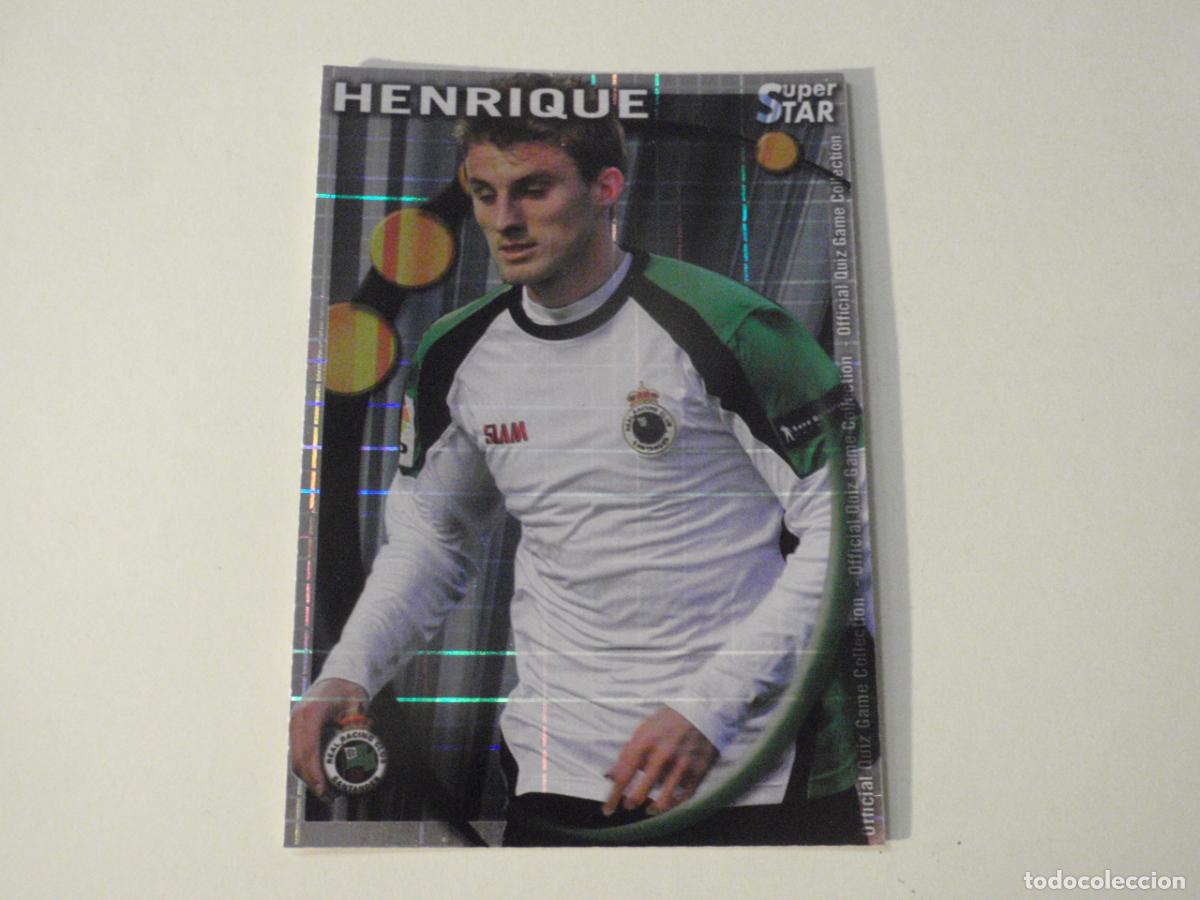 Cromos de f&uacute;tbol: 428 HENRIQUE Racing SUPERSTAR CUADROS. MUNDICROMO 2010 2011 LAS FICHAS QUIZ DE LA LIGA 10 11