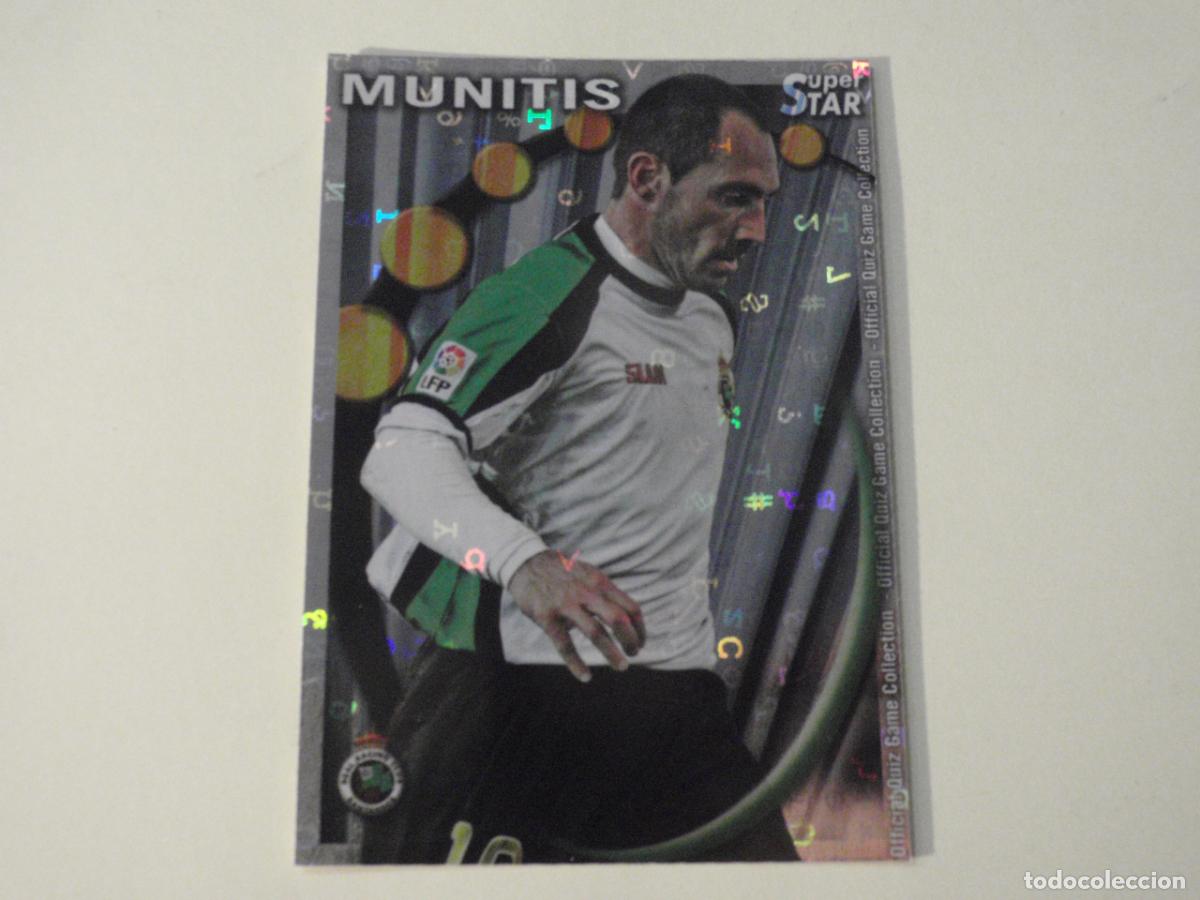 Cromos de Futebol: 431 MUNITIS Racing SUPERSTAR LETRAS. MUNDICROMO 2010 2011 LAS FICHAS QUIZ DE LA LIGA 10 11