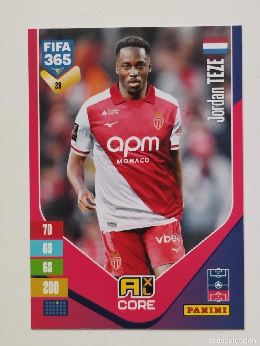 Football Stickers: CROMO CARD ADRENALYN FIFA 365 2026 2027 26 27 JORDAN TEZE 29 MONACO
