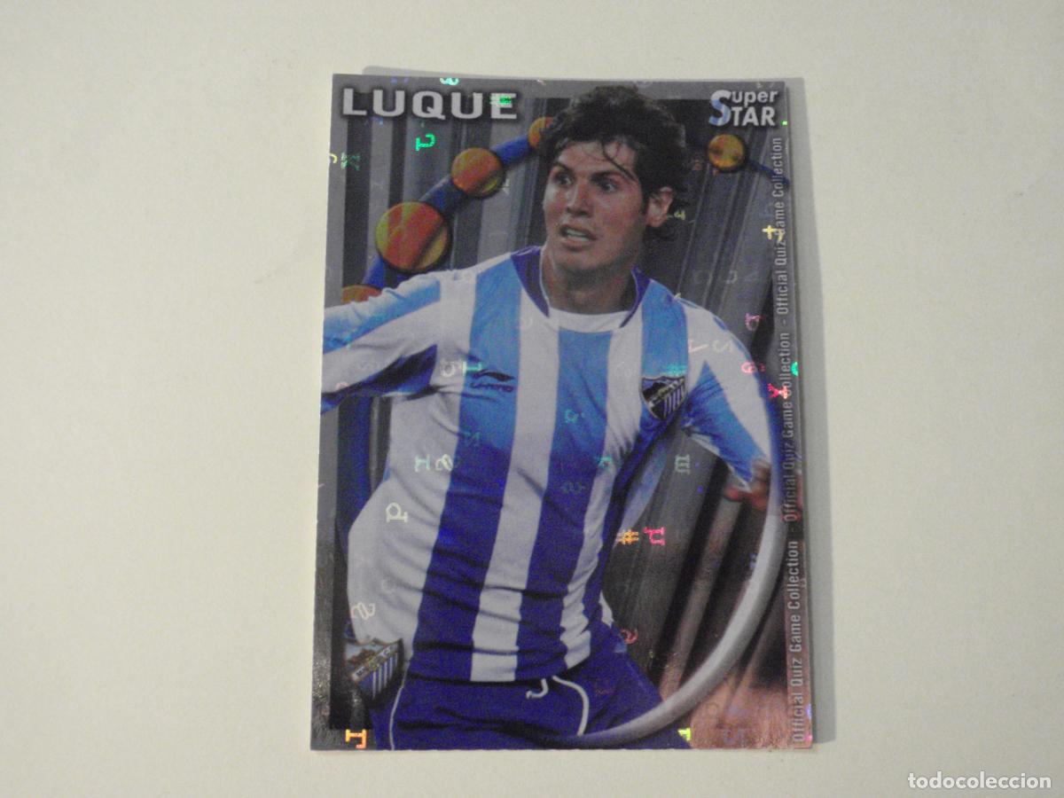 Figurine di Calcio: 457 LUQUE M&aacute;laga SUPERSTAR LETRAS. MUNDICROMO 2010 2011 LAS FICHAS QUIZ DE LA LIGA 10 11