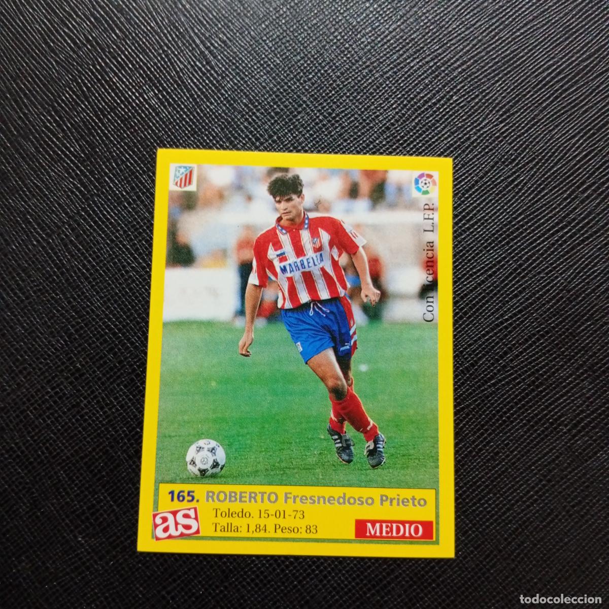 Cromos de f&uacute;tbol: 165 ROBERTO AT MADRID AS 1995 1996 CROMO FUTBOL LIGA 95 96 - SIN PEGAR - A96 PG406