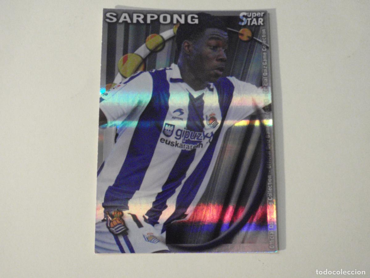Cromos de f&uacute;tbol: 482 SARPONG SUPERSTAR BRILLO HORIZONTAL. MUNDICROMO 2010 2011 LAS FICHAS QUIZ DE LA LIGA. 10 11