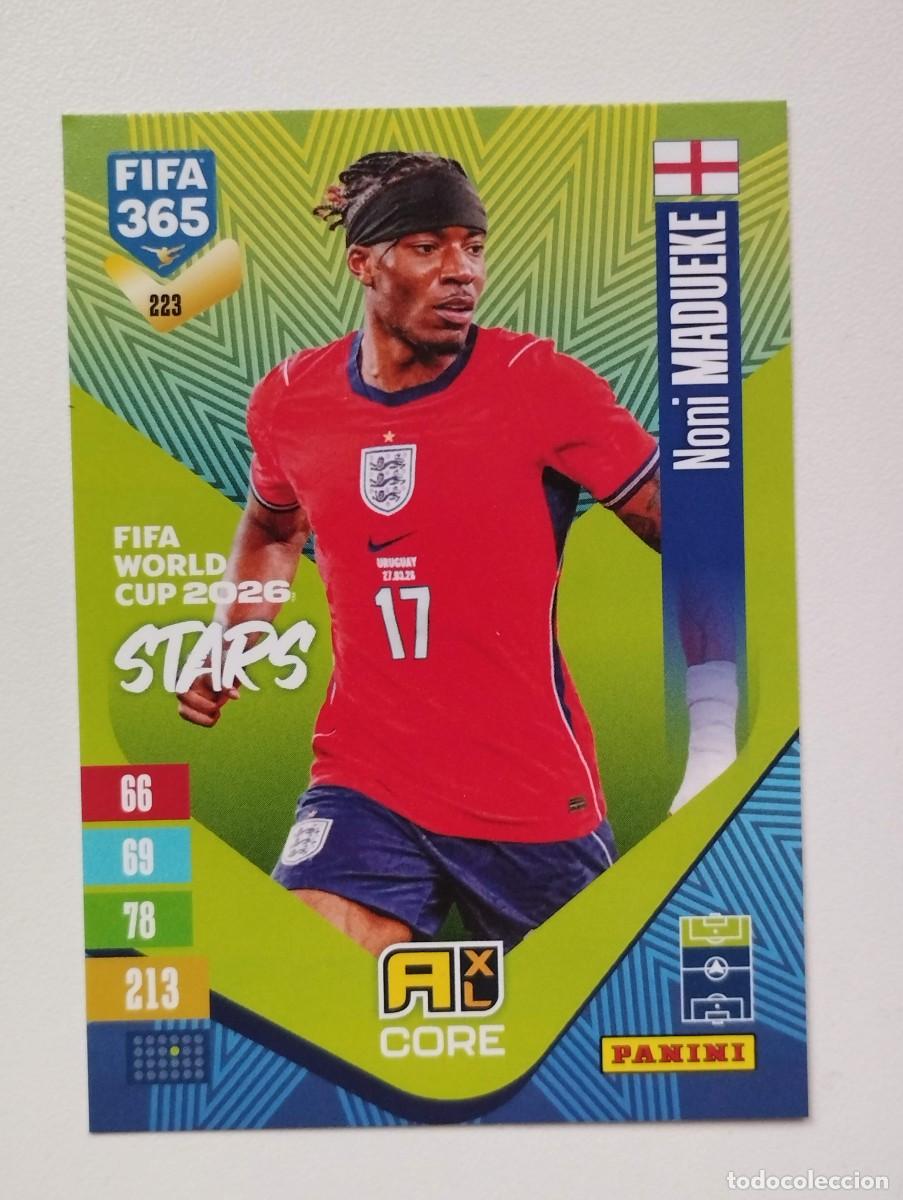 Figurine di Calcio: CROMO CARD ADRENALYN FIFA 365 2026 2027 27 FIFA WORLD CUP NONI MADUEKE 223 INGLATERRA