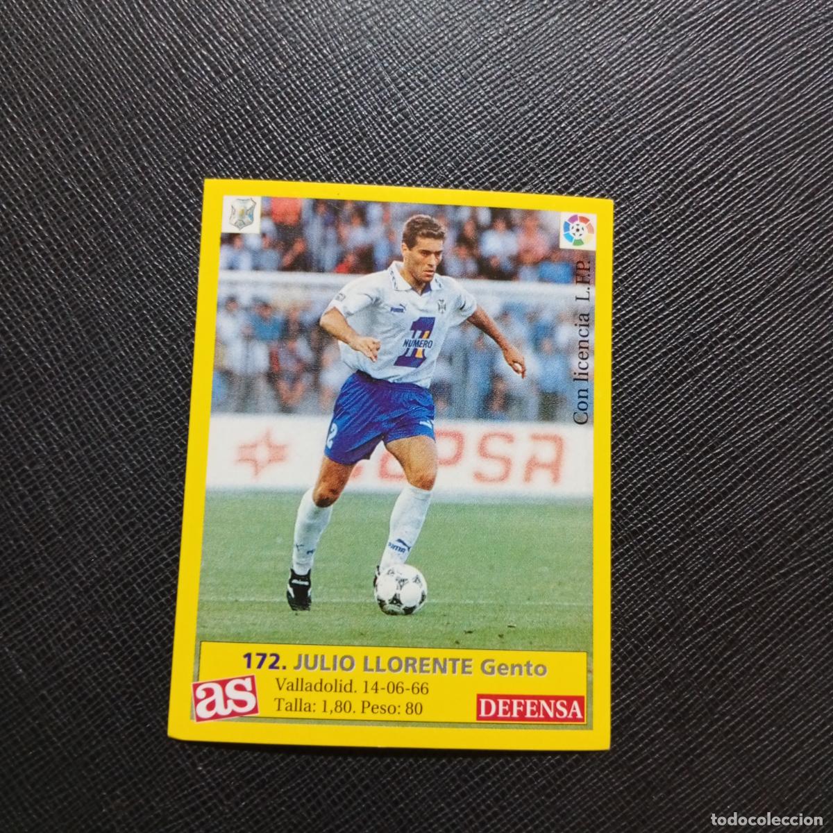Figurine di Calcio: 172 JULIO LLORENTE TENERIFE AS 1995 1996 CROMO FUTBOL LIGA 95 96 - SIN PEGAR - A96 PG433
