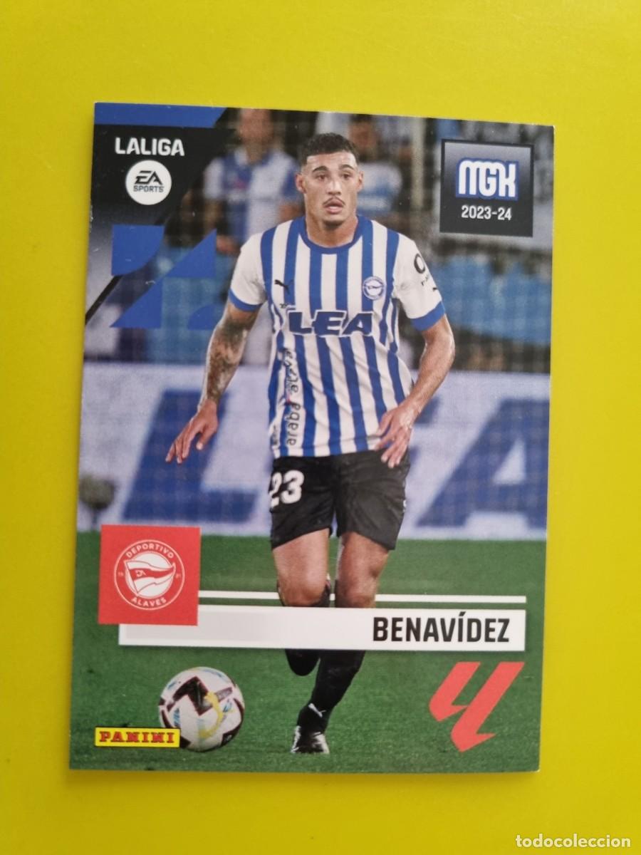 Figurine di Calcio: CROMO FUTBOL MEGACRACKS 27 BENAVIDEZ DEPORTIVO ALAVES 23 24 2023 2024 AR1026