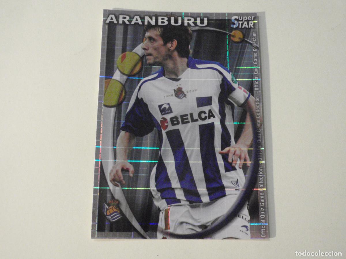 Figurine di Calcio: 485 ARANBURU Real Sociedad SUPERSTAR CUADROS. MUNDICROMO 2010 2011 LAS FICHAS QUIZ DE LA LIGA. 10 11
